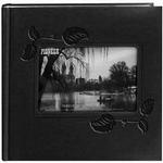 Pioneer 4 x 6 In. Embossed Leather Frame Photo Album (200 Photos)-Black Ivy 0