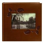 Pioneer 4 x 6 In. Embossed Leather Frame Photo Album (200 Photos)-Brown Ivy 0