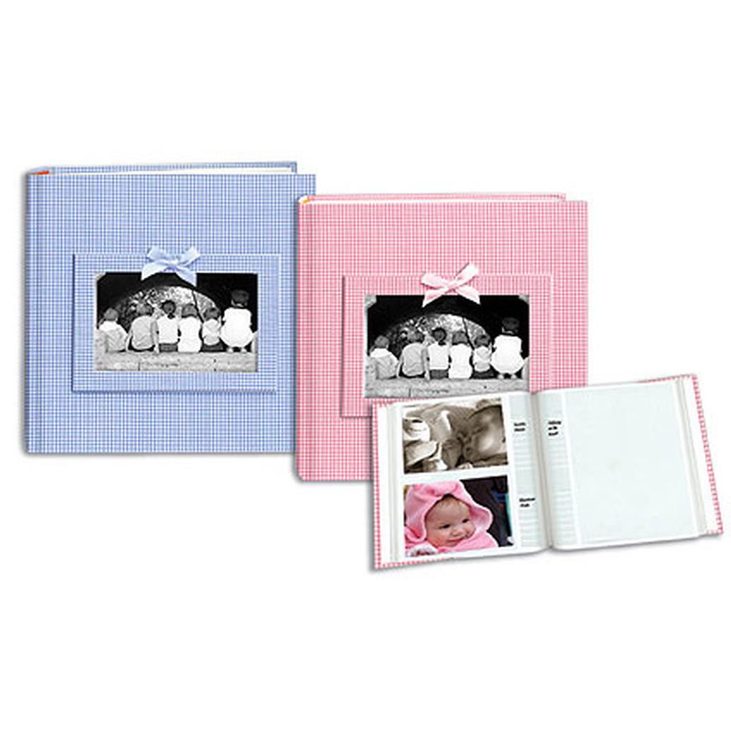 Pioneer 4 x 6 In. Gingham Frame Photo Album (200 Photos) - Assorted 4 Pack