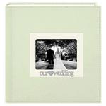 Pioneer 4 x 6 In. Wedding 3D Metal Applique Frame Sewn Album (200 Photos) 0