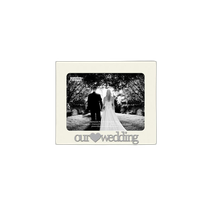 Pioneer 4 x 6 In. Wedding 3D Metal Applique Frame Sewn Album (200 Photos) 0