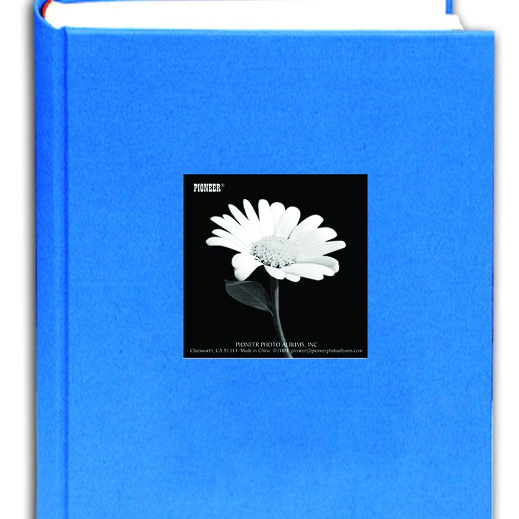 Pioneer 4 x 6 In. Fabric Frame Bi-Directional Photo Album (300 Photos)-Blue