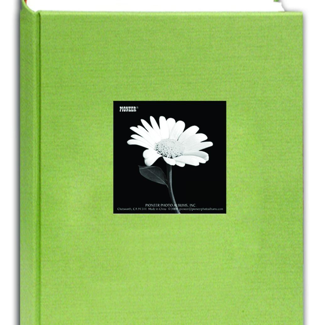 Pioneer 4 x 6 In. Fabric Frame Bi-Directional Photo Album (300 Photos)-Green
