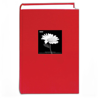 Pioneer 4 x 6 In. Fabric Frame Bi-Directional Photo Album (300 Photos) - Red 1