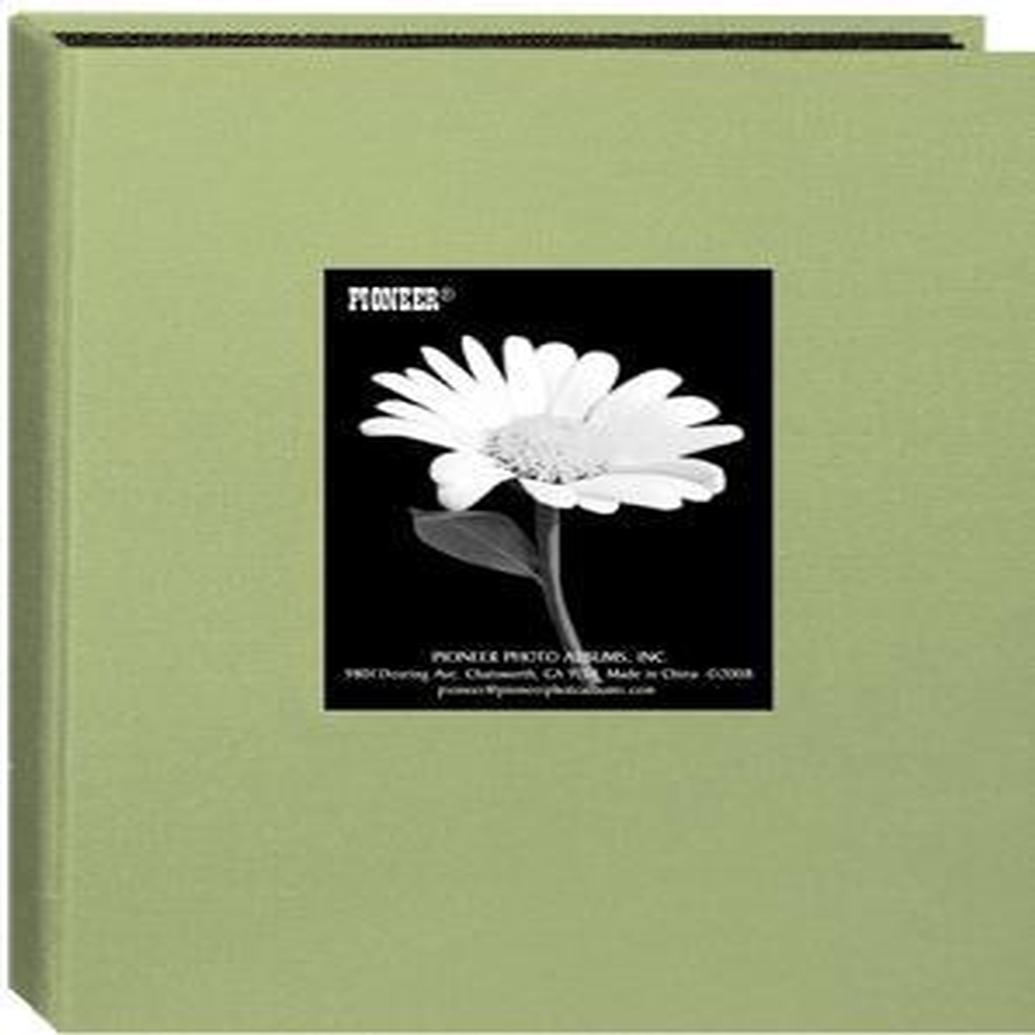 Pioneer 5 x 7 In. Mini Cloth Frame Photo Album (24 Photos) - Green