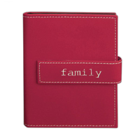 Pioneer 4 x 6 In. Expressions Embroidered Photo Album - Burgundy - 36 Photos 0