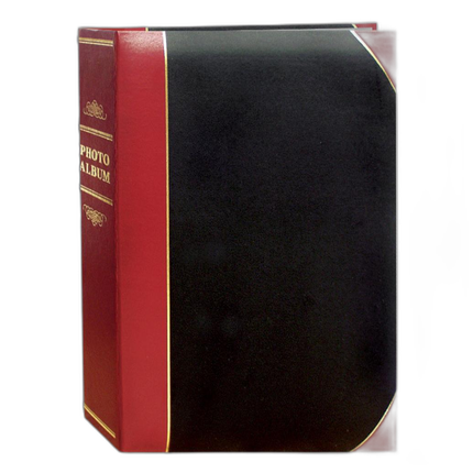 Pioneer 4 x 6 In. Ledger Bi-Directional Photo Album (300 Photos)-Black