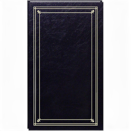 Pioneer Photo Albums Slim Line Post-Style Pocket Album (4x6 Photos Black)