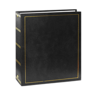 Pioneer Solid Cover Magnetic 3 Ring Photo Album (100 Photos) - Black 1