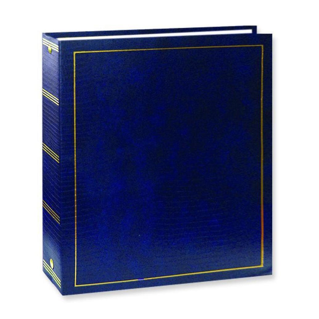 Pioneer Solid Cover Magnetic 3 Ring Photo Album (100 Photos) - Navy Blue