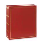Pioneer Solid Cover Magnetic 3 Ring Photo Album (100 Photos) - Red 1