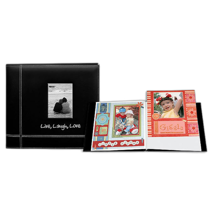 Pioneer 12 x 12 In. Embroidered Live, Laugh, Love Scrapbook