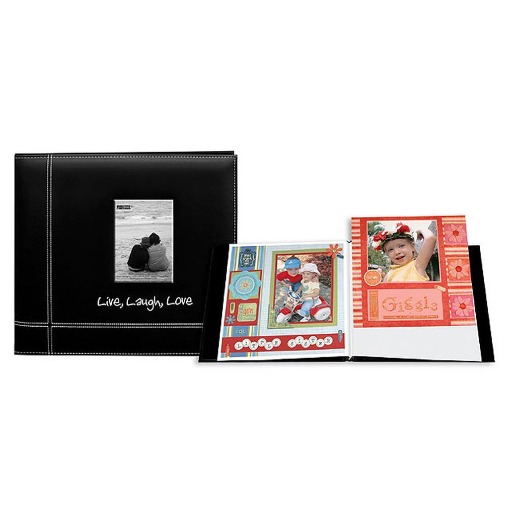 Pioneer 12 x 12 In. Embroidered Live, Laugh, Love Scrapbook