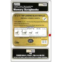 [Pioneer Scrapbook Black Refill Pages 8.5 x 11 10 Pagess 0