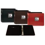 Pioneer Sewn 3-Ring Frame Scrapbook Boxes with Ribbon Closure - Red 1