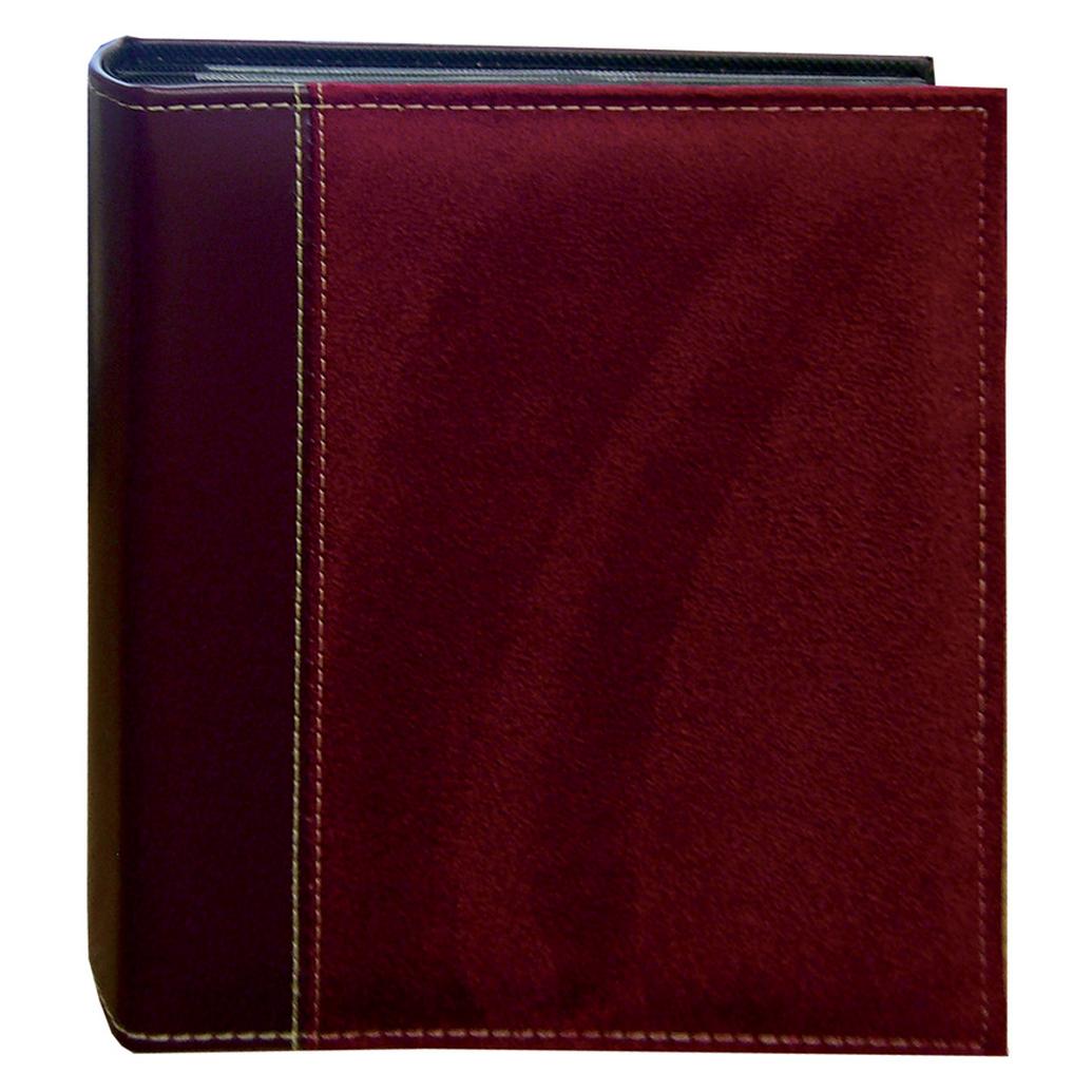 Pioneer 4 x 6 In. Faux Suede Photo Album (208 Photos) - Burgundy