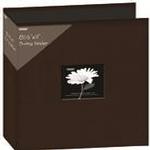 Pioneer 8.5 x 11 In. Binder Fabric Frame 3-Ring Scrapbook - Brown 0