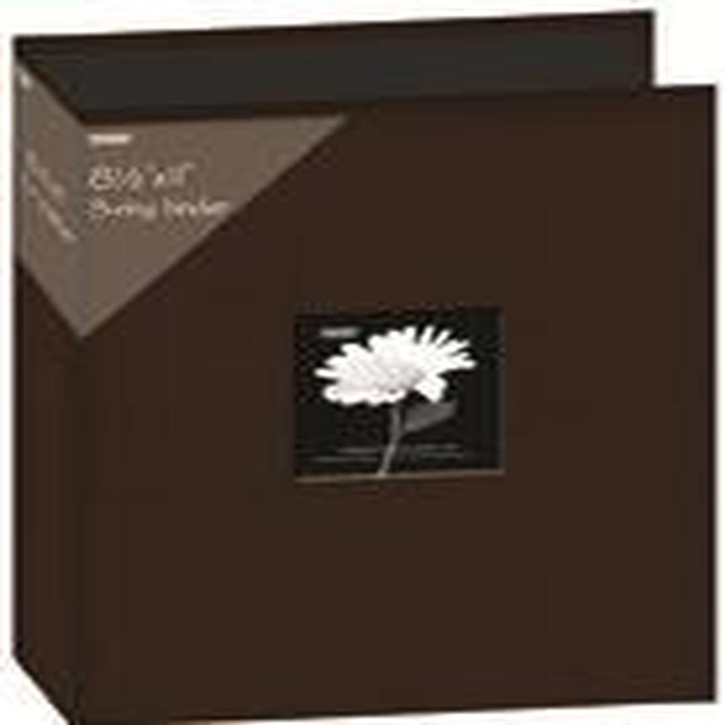 Pioneer 8.5 x 11 In. Binder Fabric Frame 3-Ring Scrapbook - Brown