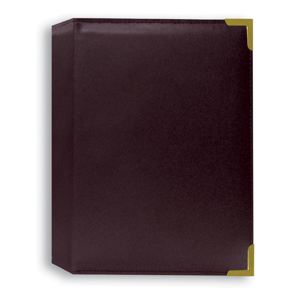 Pioneer 4 x 6 In. Oxford Brass Corner Photo Album (208 Photos) - Burgundy