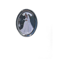 Pioneer 4 x 6 In. Oval Framed Wedding Memo Album (200 Photos) 0