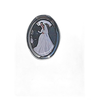Pioneer 4 x 6 In. Oval Framed Wedding Memo Album (100 Photos) 0
