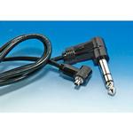 Paramount 15ft Straight PC Male To White Lighting 1/4 In Phono Cord (WL-15S) 0