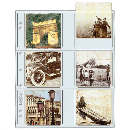 Print File 33-12P Archival Storage Page for 12 Prints (3.5 x 3.5, 25