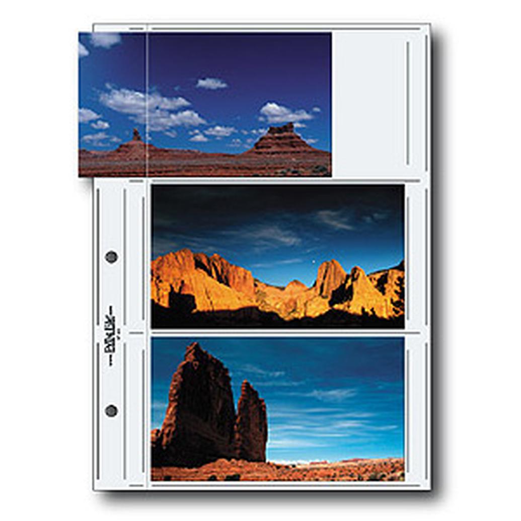 Printfile 4 x 7 in. APS  ( 6 per page) ( Pk 25 )  Archival G Print Pages