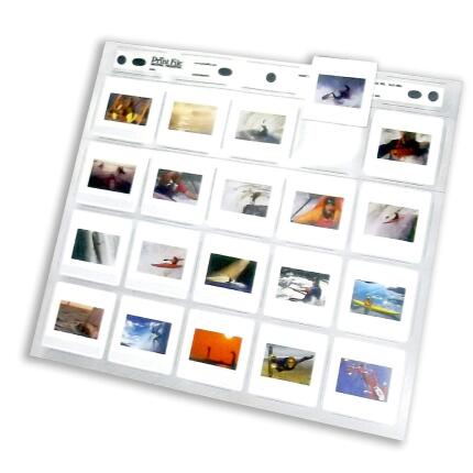 Print File Archival Storage Page for Slides (2x2in-20H, 8-Mil, 100 Pack)