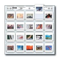 Print File Archival Storage Page for Slides, 35mm (2x2in), Holds 20 Slides, 0