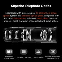 PGYTECH 2X Telephoto Lens - iPhone 16 Pro Max 2