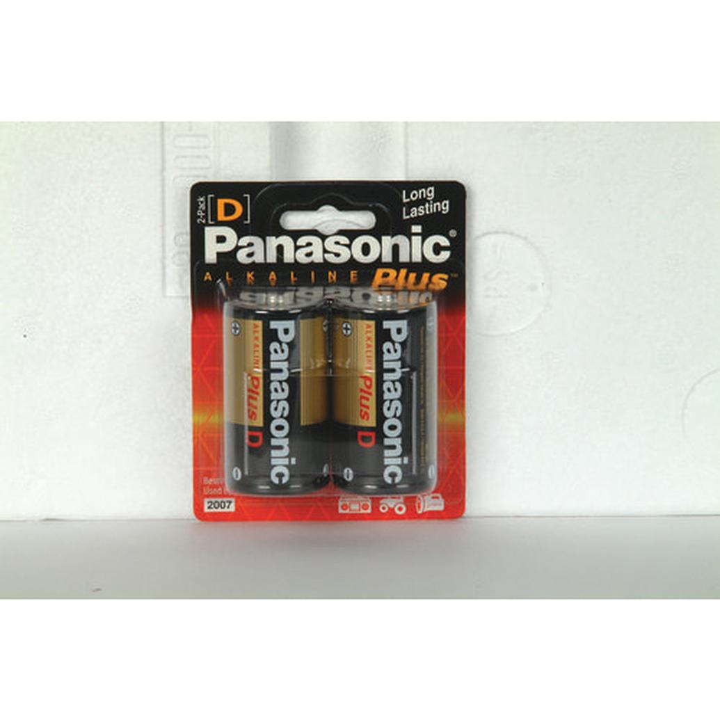 Panasonic Alkaline Plus D 2 Pack Batteries