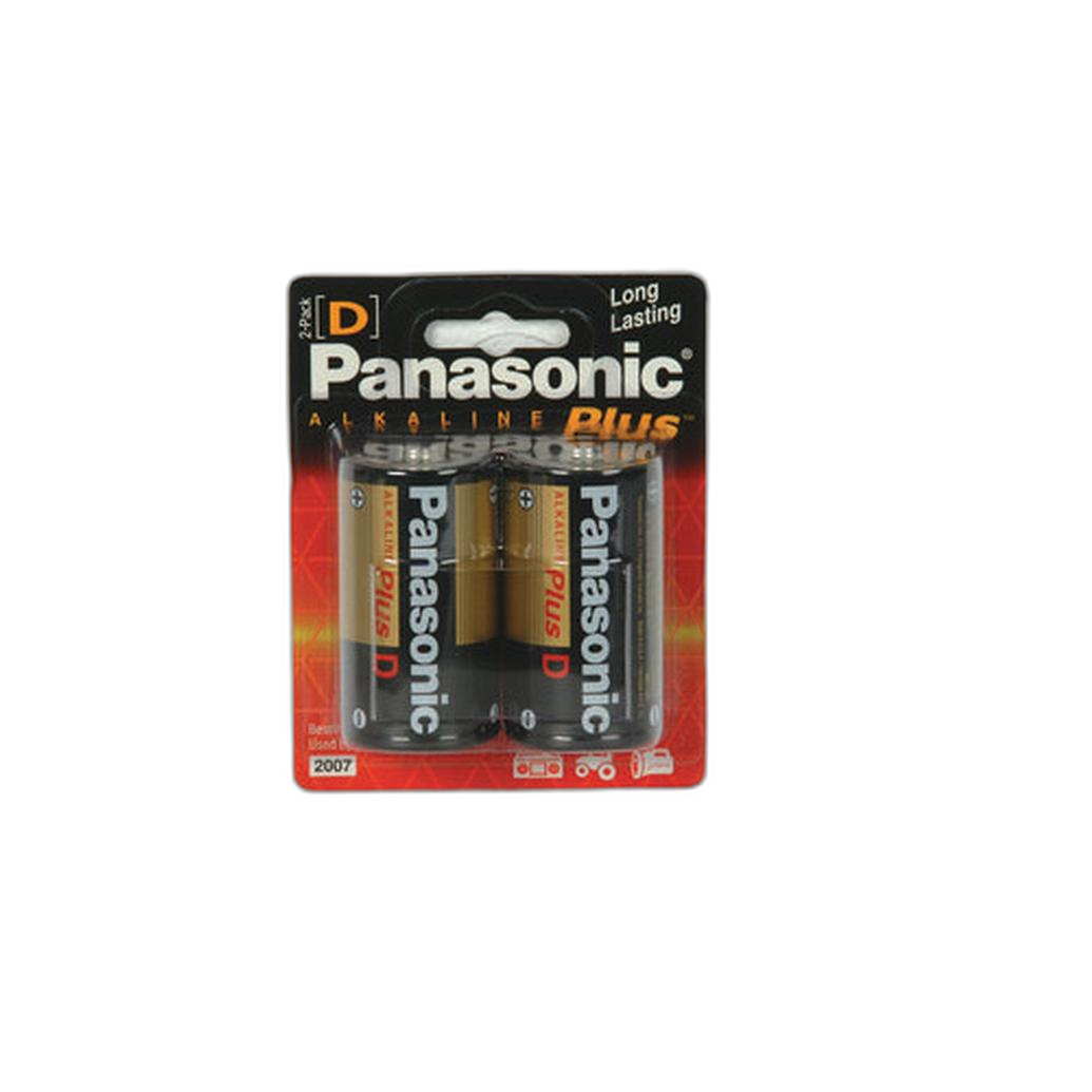 Panasonic Alkaline Plus D 2 Pack Batteries