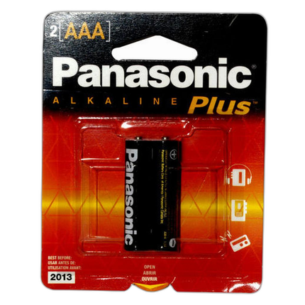 Panasonic AAA Alkaline Batteries (2 pack)