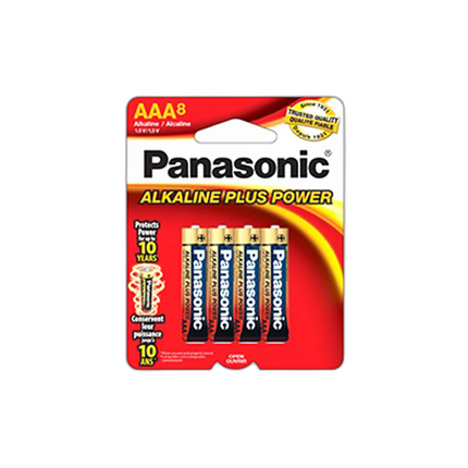 Panasonic Alkaline Plus AAA 8 Pack Batteries