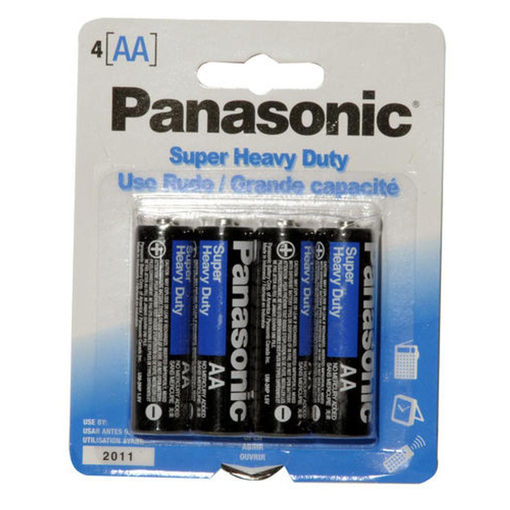 Panasonic Super Heavy Duty AA 4-Pack Batteries
