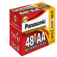 Panasonic Bulk 48 Count AA Alkaline Plus Batteries (6X 8Pack) 0