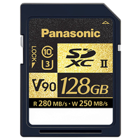 Panasonic 128GB UHS-II SDXC Memory Card 0