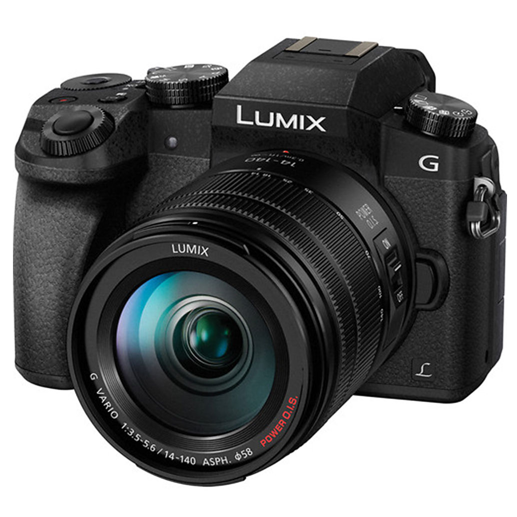 Panasonic LUMIX G7 Mirrorless Digital Camera with 14-140mm Lens Black