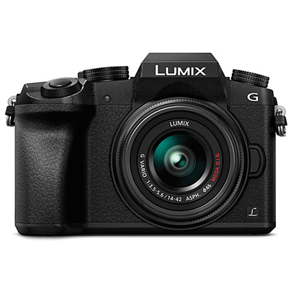 Panasonic LUMIX G7 Mirrorless Digital Camera with 14-42mm Lens Black