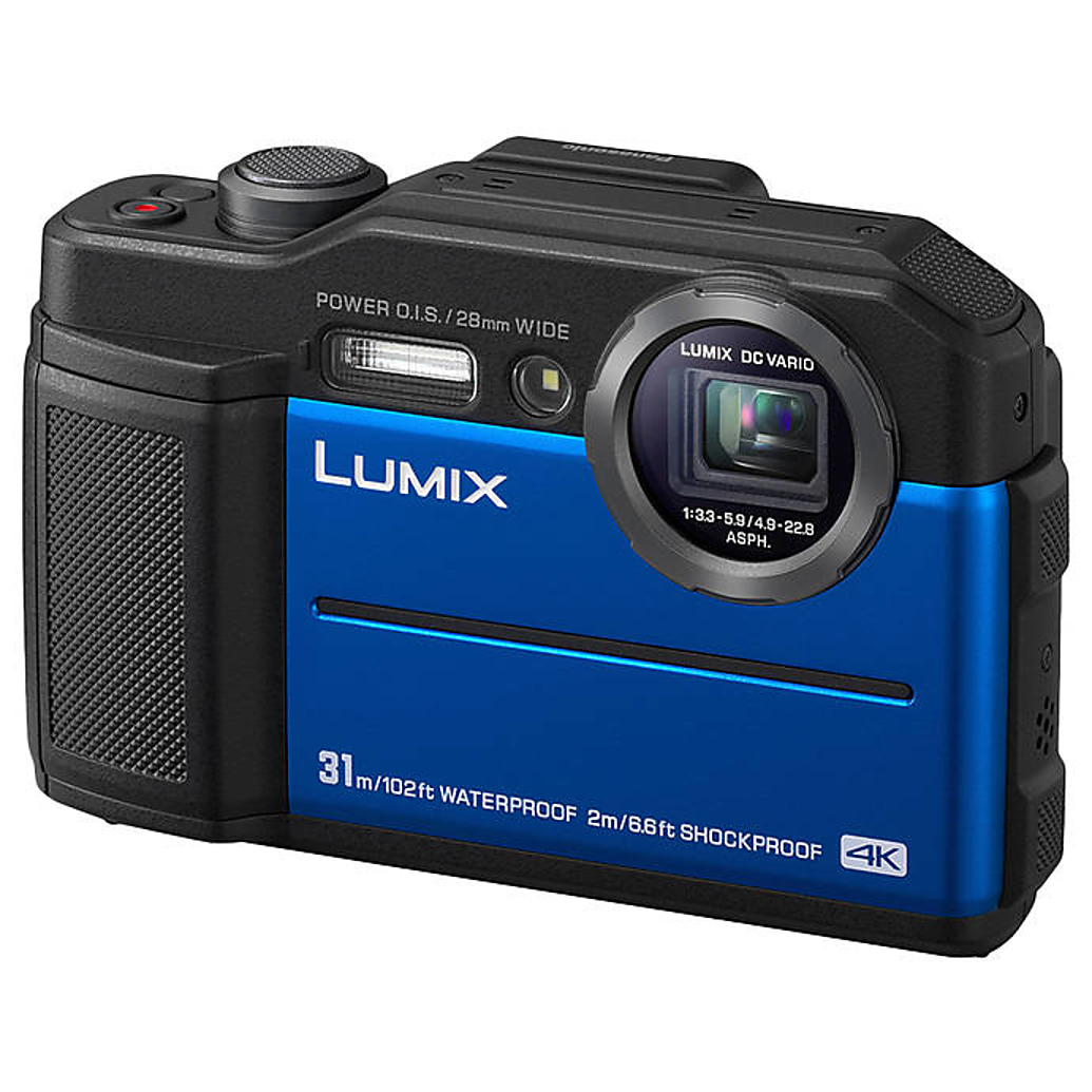 Panasonic Lumix DC-TS7 Waterproof Digital Camera (Blue)