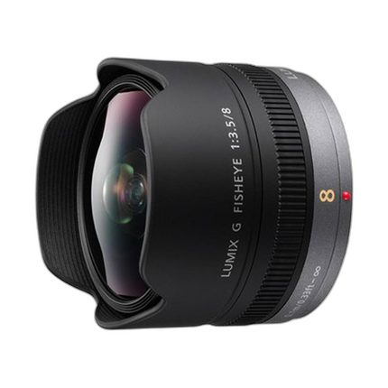 Panasonic Lumix G 8mm f/3.5 Fisheye Lens for DMC-GX7, DMC-GM5 - Black