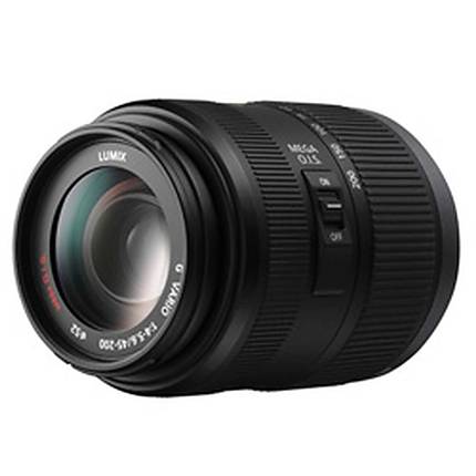 Panasonic Lumix G Vario 45-200mm f/4.0-5.6 Mega O.I.S Lens - Black