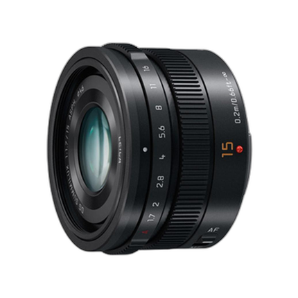 Panasonic Lumix G Leica DG Summilux 15mm f/1.7 for Wide Angle Lens - Black