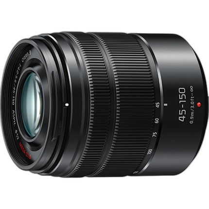 Panasonic Lumix G Vario 45-150mm f/4-5.6 ASPH. MEGA O.I.S. Lens Matte Black