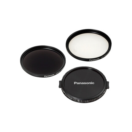 Panasonic VW-LF49N ND 0.9 and MC Clear Filter Kit with Lens Cap