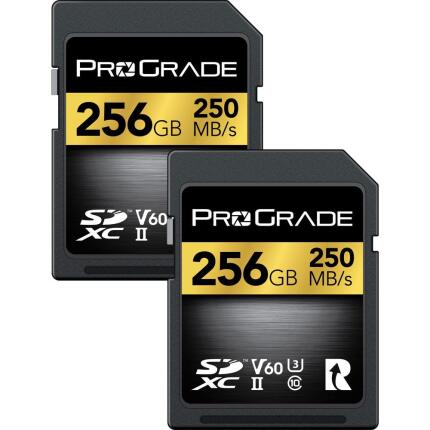 ProGrade Digital 256GB SDXC UHS-II V60 Memory Card - 2-Pack