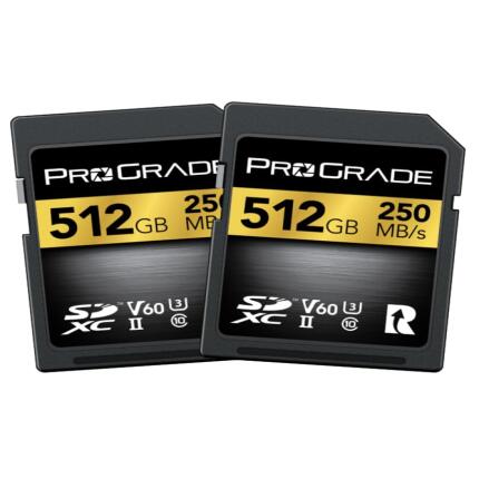 ProGrade Digital 512GB SDXC UHS-II V60 Memory Card - 2-Pack
