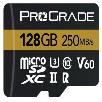 ProGrade Digital 128GB MicroSDXC UHS-II Memory Card w/adapter - v60 0
