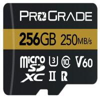 ProGrade Digital 256GB MicroSDXC UHS-II Memory Card w/adapter - v60 0